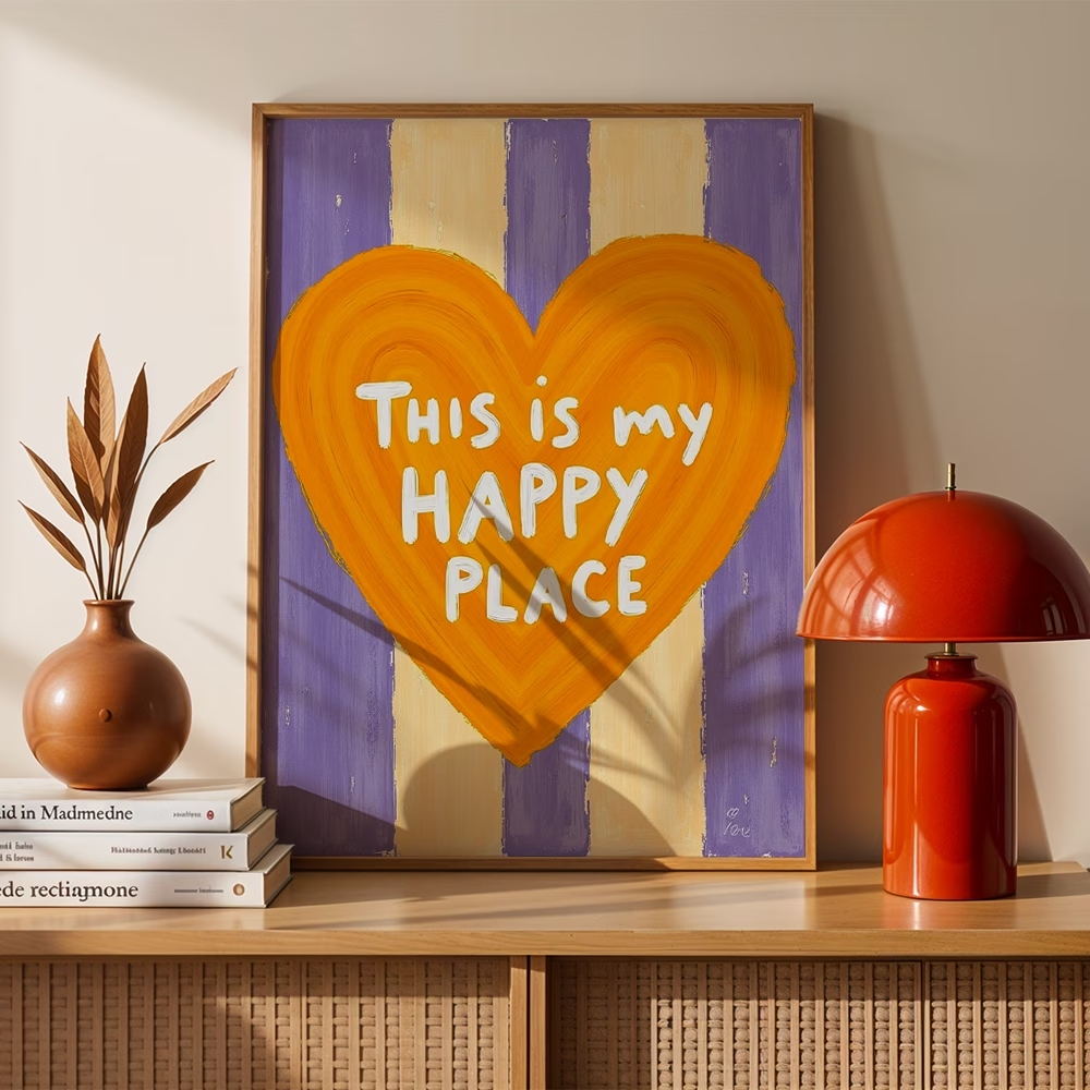 Home Improvement Trends - Modern,Retro This Is My Happy Place
