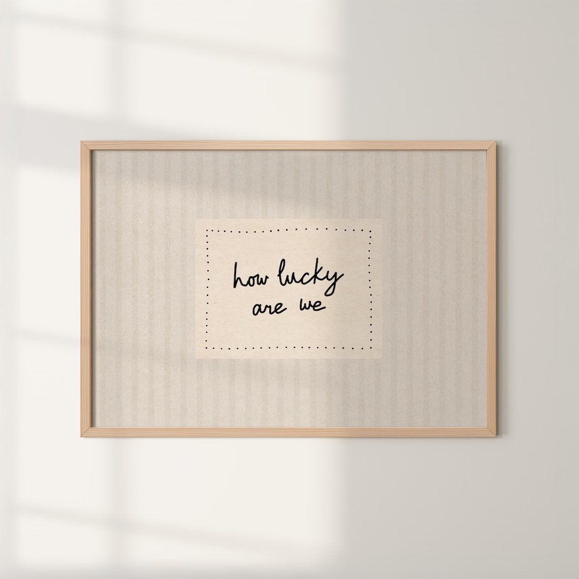 Home Improvement Trends - Modern,Minimalist How Lucky Are We Quotes