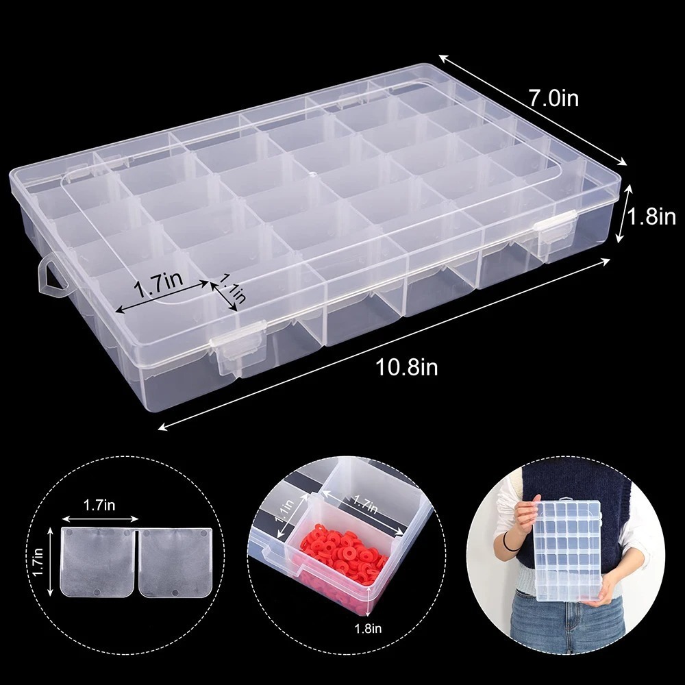 Portable 24/36 Grids Storage B - Home Improvement Binford Tools ulasan dan harga