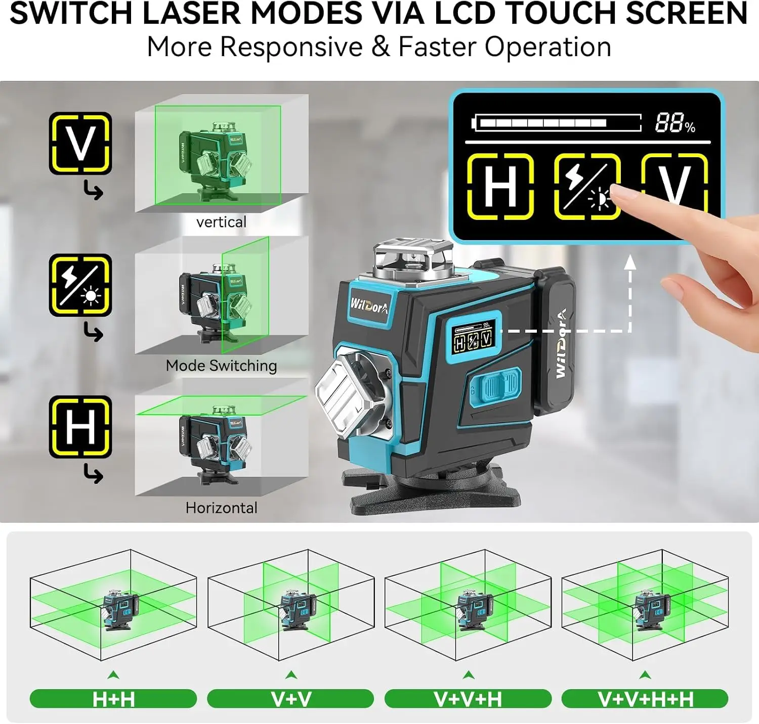 Laser Level with Tripod, 4x360 - Level Laser Line ulasan dan harga