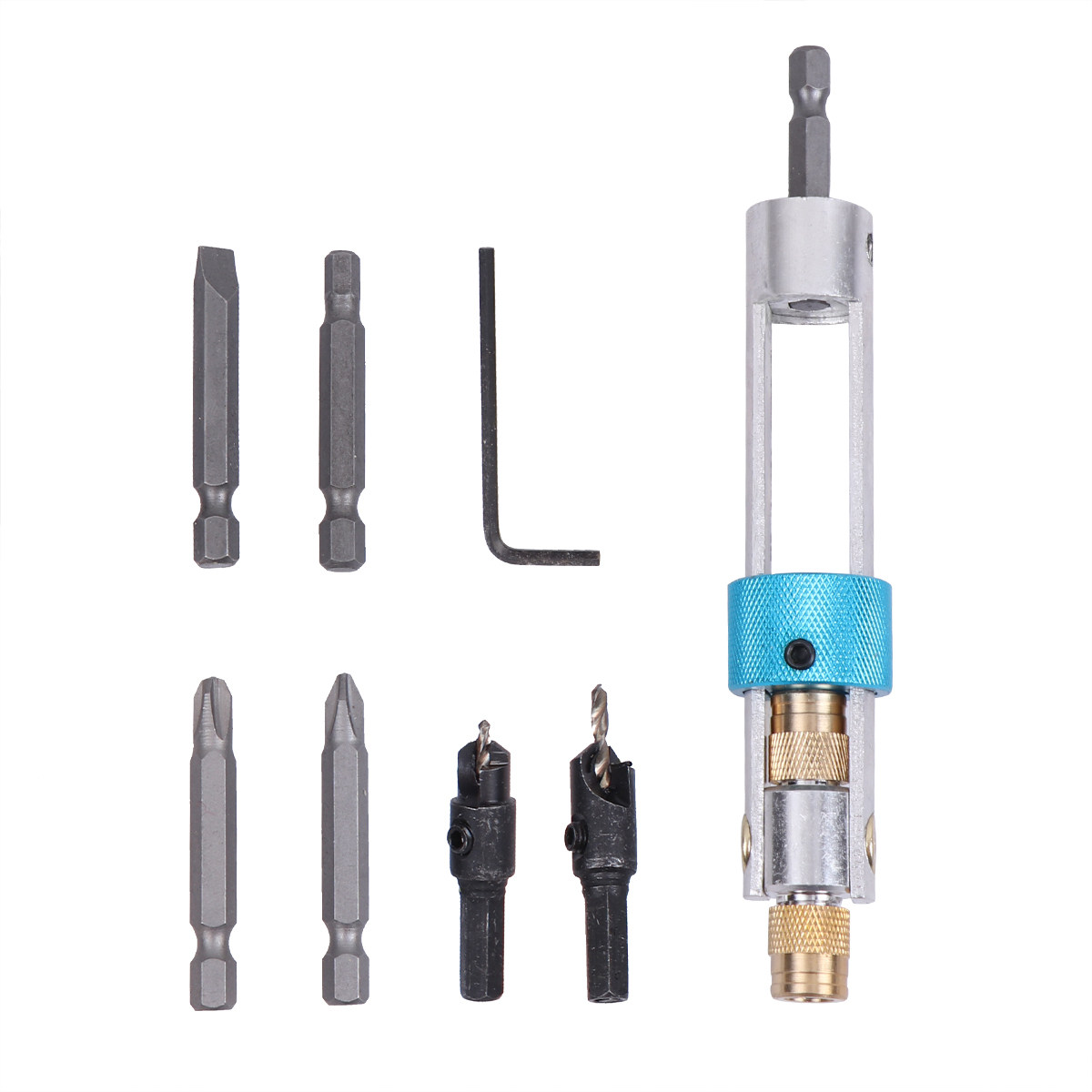 20Pcs Drill Bit Set Hss Counte - Drill Bit Set ulasan dan harga