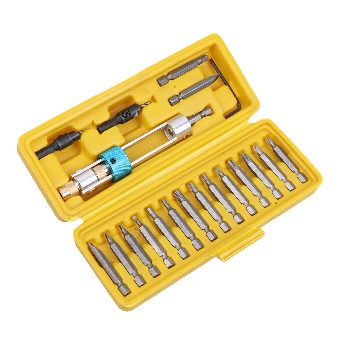 20Pcs Drill Bit Set Hss Counte - Drill Bit Set ulasan dan harga