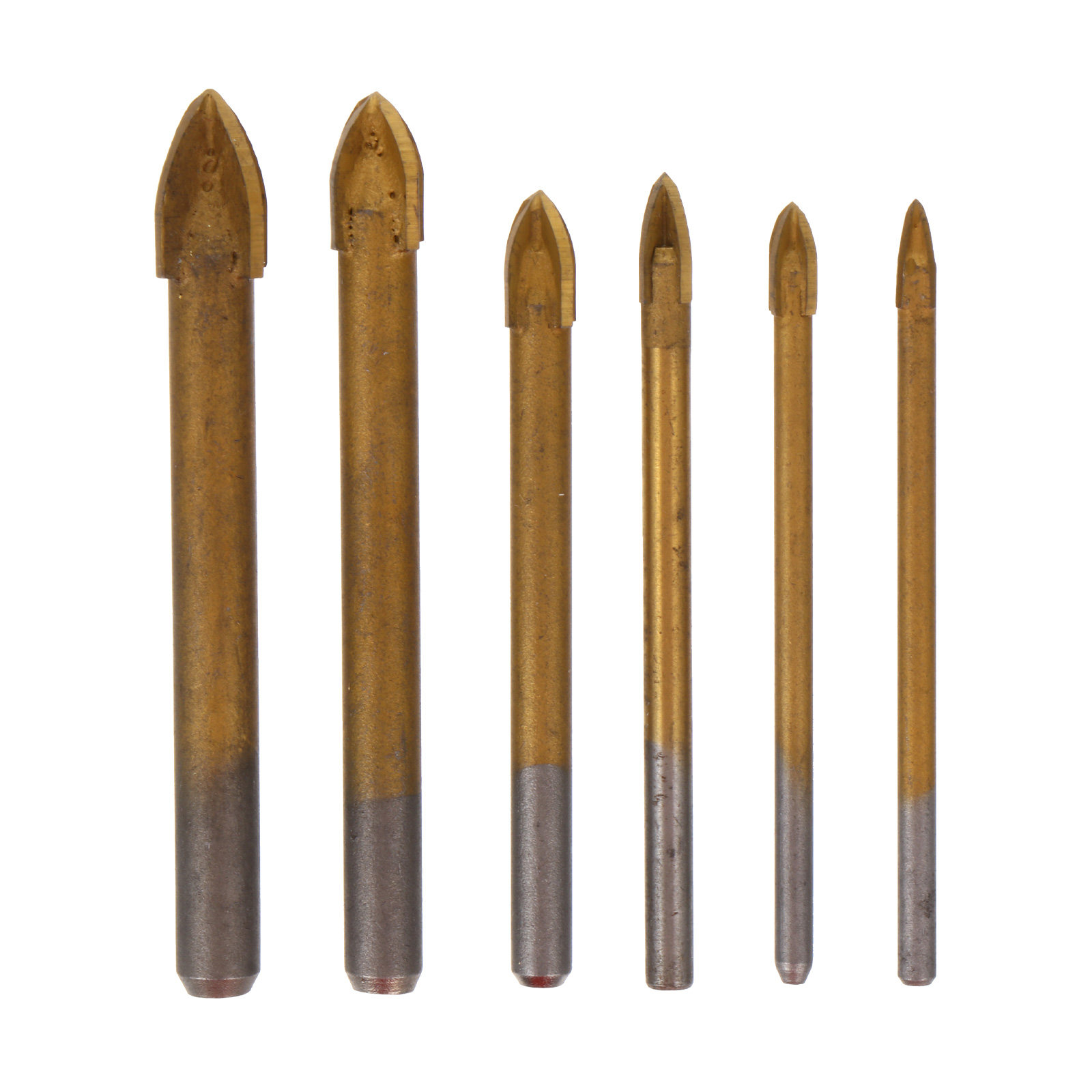 1Set Cross Spear Head Tile Dri - Drill Bit Set ulasan dan harga