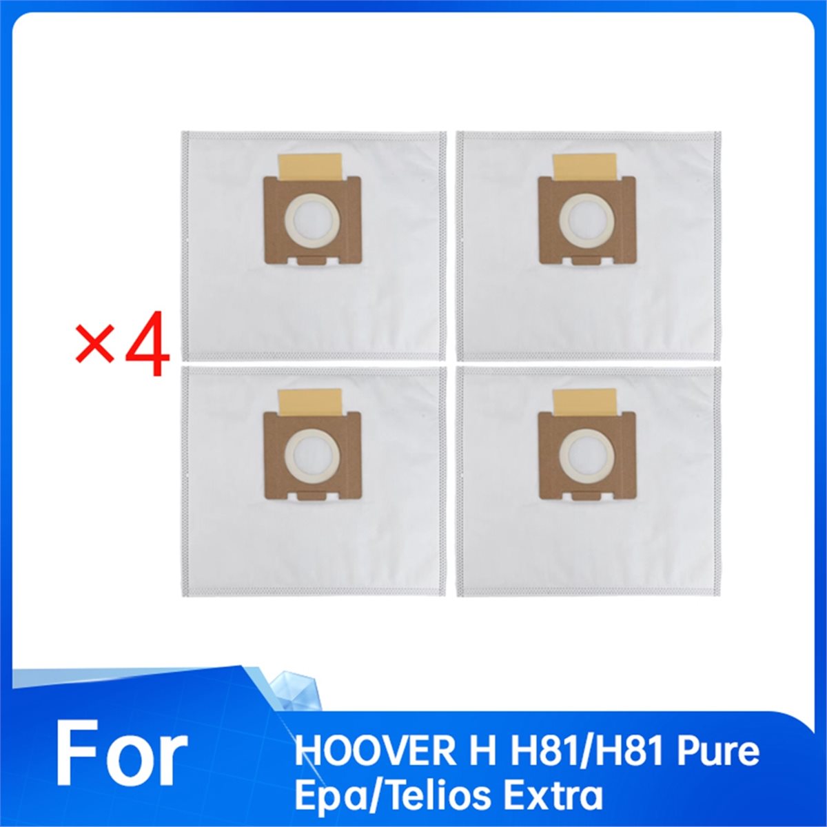(ABJZ) 4Pcs Dust Bag for HOOVE - Home Improvement Materials ulasan dan harga