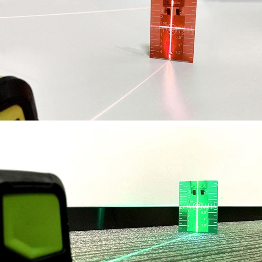 Target Card Plate for Green Re - Level Laser Line ulasan dan harga