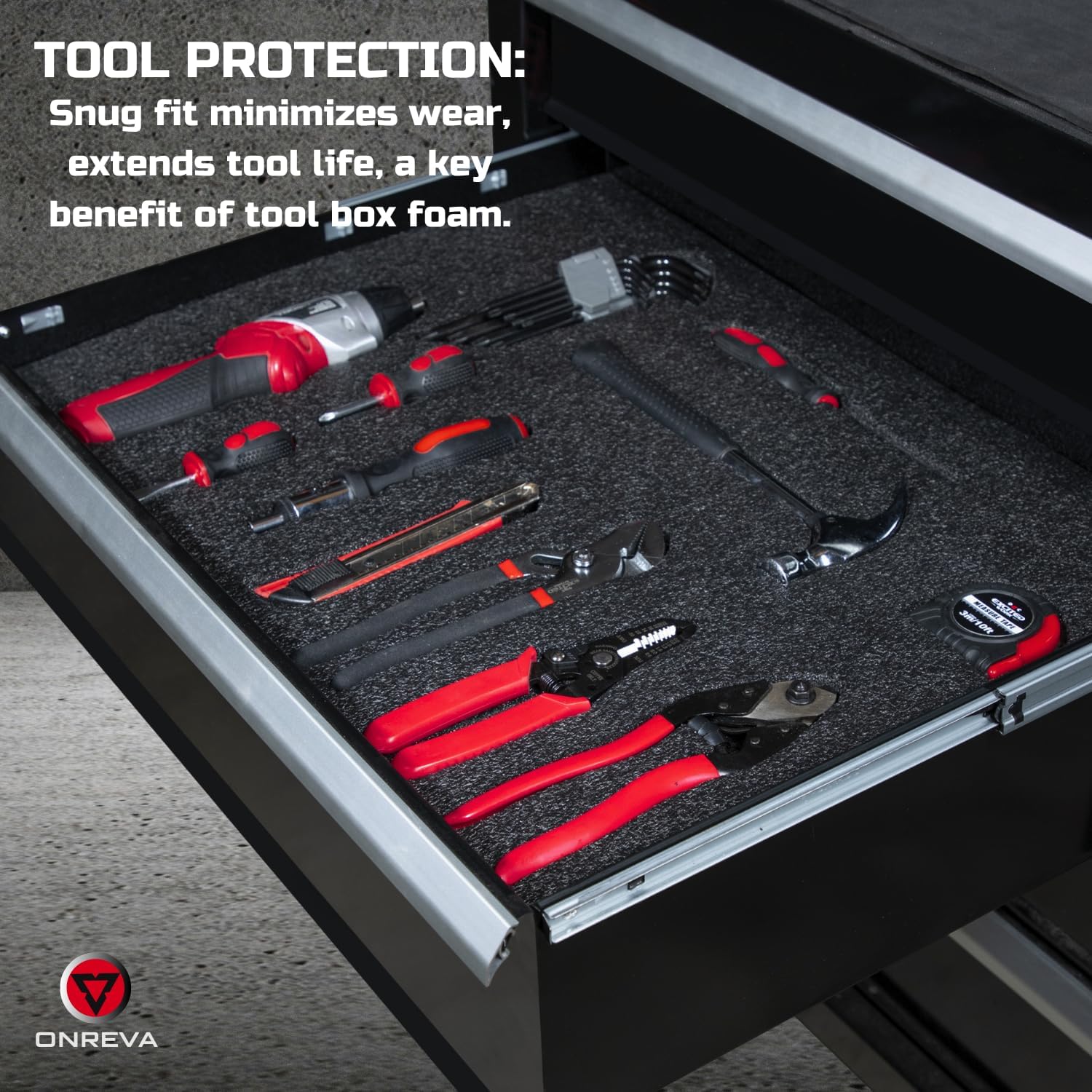 Cut Toolbox Organizer Foam Ins - Home Improvement Binford Tools ulasan dan harga