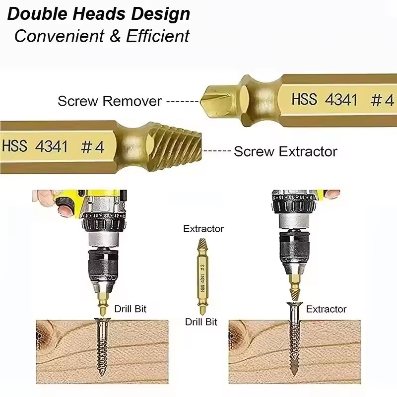 Damaged Broken Screw Extractor - Drill Bit Set ulasan dan harga