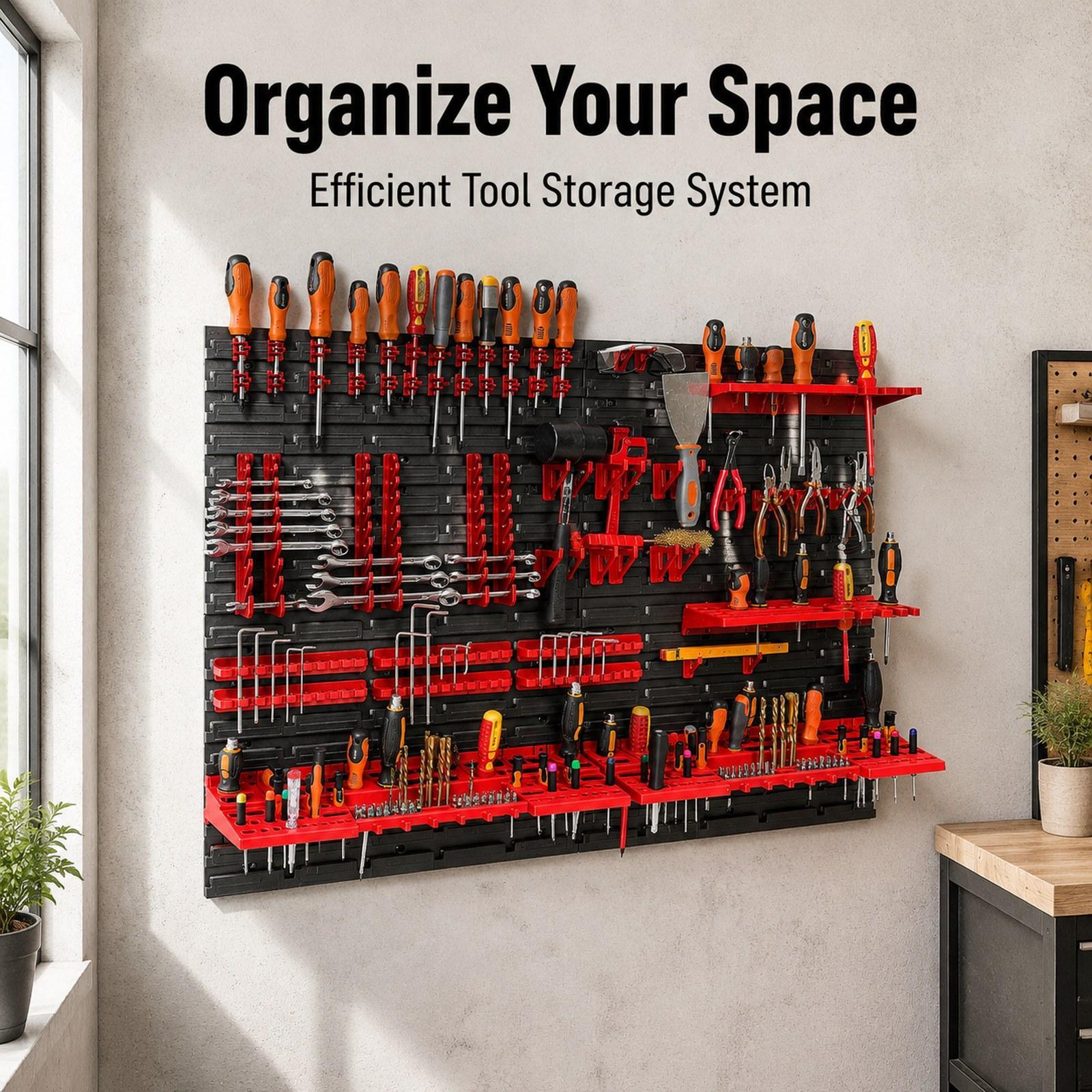 Wall Mounted Storage Bins with - Home Improvement Binford Tools ulasan dan harga